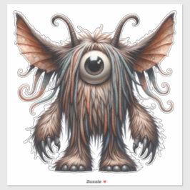Ein Mit Augen, durchsichtiger Aufkleber für Monste