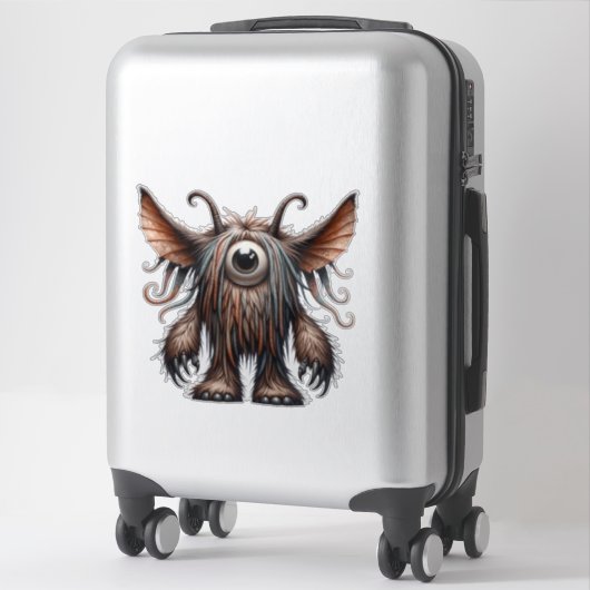 Ein Mit Augen, durchsichtiger Aufkleber für Monste (Koffer)