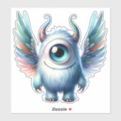 Ein Mit Augen, durchsichtiger Aufkleber für Monste (Blatt)