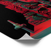 Ein Mit Augen Gott Ken Gage Fantasy Tiki Poster (Ecke)