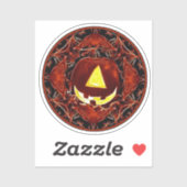 Ein Mit Augen Jack - o-lantern Halloween Aufkleber (Blatt)