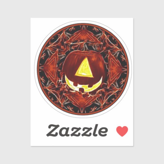 Ein Mit Augen Jack - o-lantern Halloween Aufkleber (Blatt)