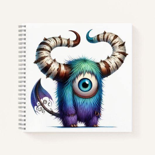 Ein Mit Augen Monster-Notebook Notizblock (Vorderseite)