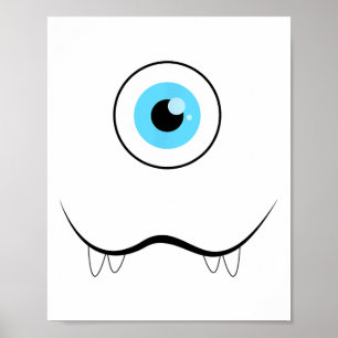 Ein Mit Augen Monsterfoto-Eyell Funny Halloween Co Poster