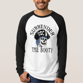 Ein mit Augen Piratenschädel und Kreuzknochen T-Shirt