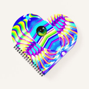 Ein Mit Augen Star Beast Ken Gage Psychedelic Art Notizblock
