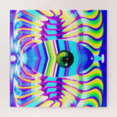 Ein Mit Augen Star Beast Ken Gage Psychedelic Art Puzzle (Horizontal)