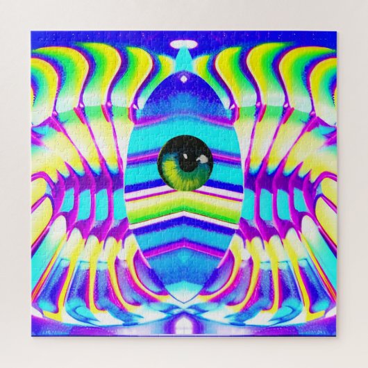 Ein Mit Augen Star Beast Ken Gage Psychedelic Art Puzzle (Vertikal)