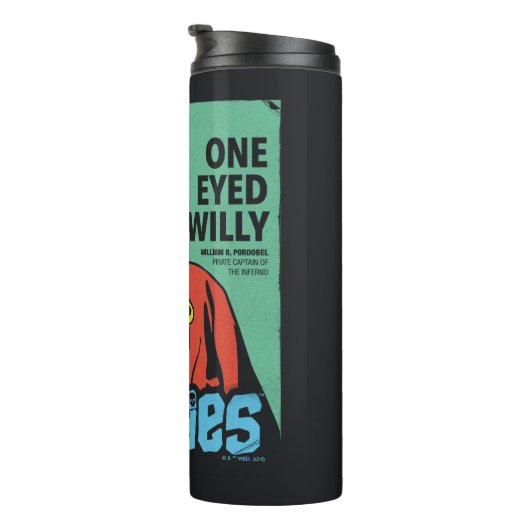 Ein Mit Augen Willy-Pirate-Kapitän des Inferno Thermosbecher (Nach rechts gedreht)