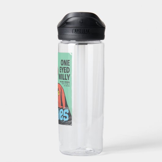 Ein Mit Augen Willy-Pirate-Kapitän des Inferno Trinkflasche (Rückseite)