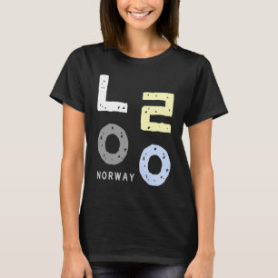 Ein mit dem Wort Norwegen in koreanischen Konsona T-Shirt