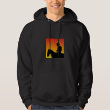 Ein mit Kapuze Sweatshirt mit einem Pferd für ihn