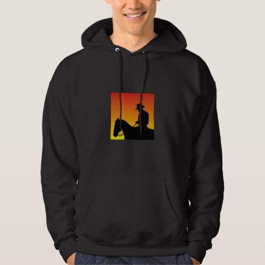 Ein mit Kapuze Sweatshirt mit einem Pferd für ihn (Vorderseite)