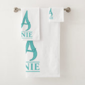 Ein Mit Monogramm Badetuch-Set Badhandtuch Set (Insitu)