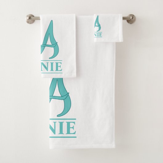 Ein Mit Monogramm Badetuch-Set Badhandtuch Set (Insitu)