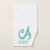 Ein Mit Monogramm Badetuch-Set Badhandtuch Set (Handtuch)