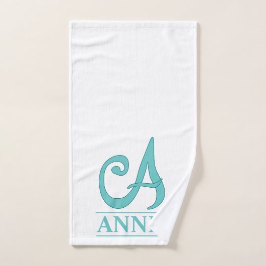 Ein Mit Monogramm Badetuch-Set Badhandtuch Set (Handtuch)