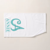 Ein Mit Monogramm Badetuch-Set Badhandtuch Set (Handtuch)