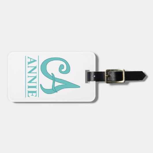 Ein Mit Monogramm Gepäckanhänger (Vorderseite horizontal)