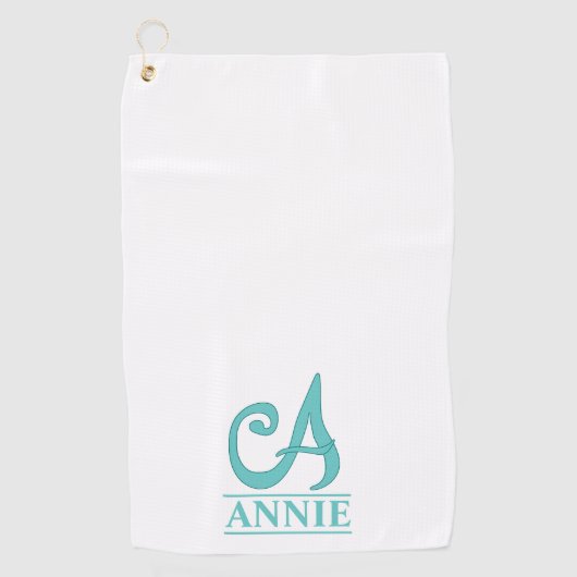Ein Mit Monogramm Golfhandtuch (Vorderseite)