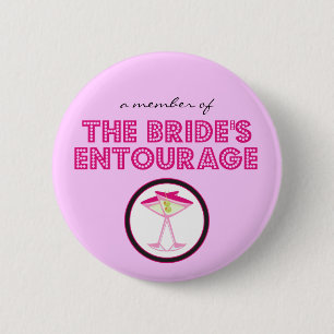 "Ein Mitglied der des Gefolges Braut" Knopf Button