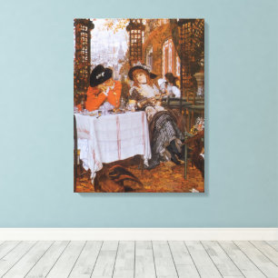 Ein Mittagessen (Le Dejeuner) von James Tissot Leinwanddruck