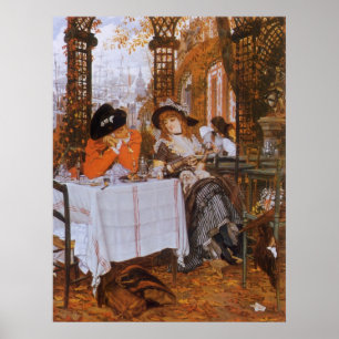 Ein Mittagessen (Le Dejeuner) von James Tissot Poster
