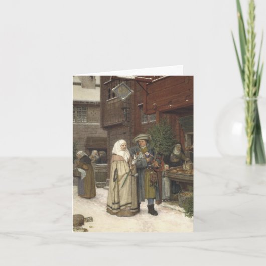 Ein mittelalterliches Weihnachten Karte (Vorderseite)