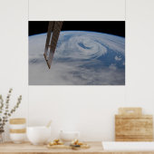 Ein mittelatlantisches Tiefdrucksystem. Poster (Küche)