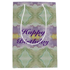 Ein mitteldunkler Lila Wasserfarbenbeutel Mittlere Geschenktüte