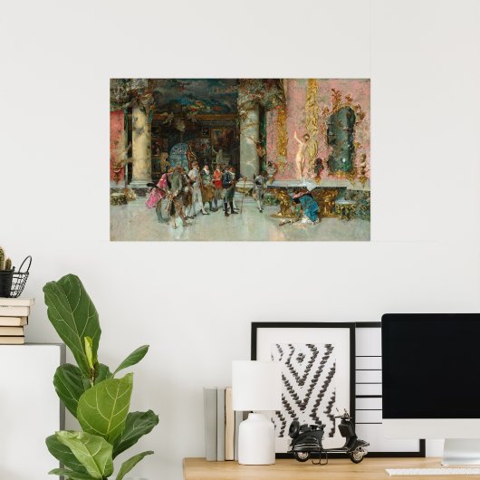 Ein Modell - Mariano Fortuny Marsal Fine Art Poste Poster (Heimbüro)