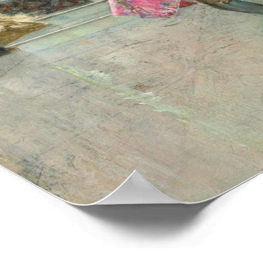 Ein Modell - Mariano Fortuny Marsal Fine Art Poste Poster (Ecke)