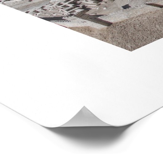 Ein Modell von Herodes Tempel Poster (Ecke)