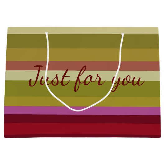 Ein moderner Jeder Anlass Große Geschenktüte (Vorderseite)