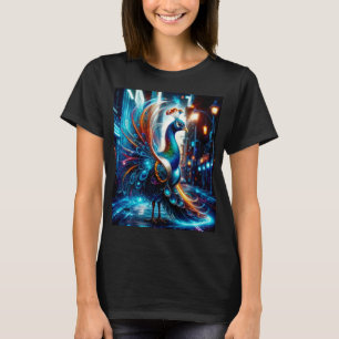 Ein moderner Pfau in der Großstadt T-Shirt