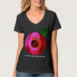 Ein moderner T - Shirt der Rose