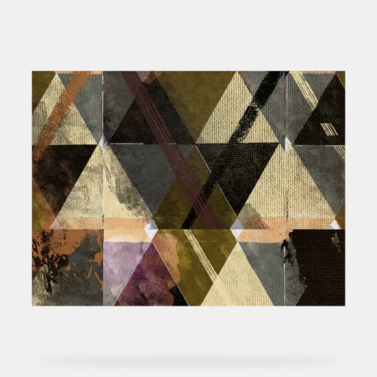 Ein modernes abstraktes Design Acrylschild (Vorderseite)