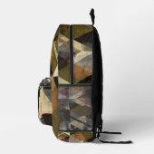 Ein modernes abstraktes Design Bedruckter Rucksack (Rechts)