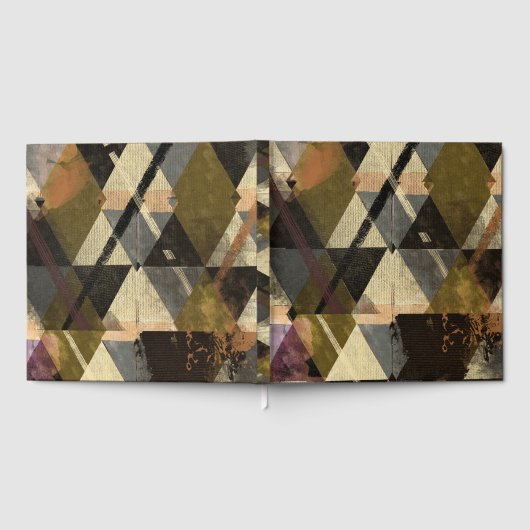 Ein modernes abstraktes Design Gästebuch (Voll)