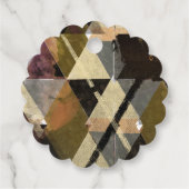 Ein modernes abstraktes Design Geschenkanhänger (Rückseite)