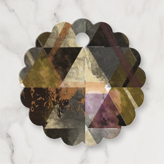 Ein modernes abstraktes Design Geschenkanhänger (Vorderseite)