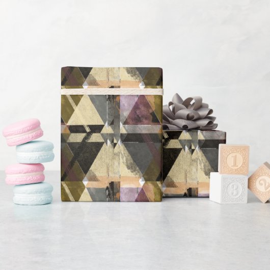 Ein modernes abstraktes Design Geschenkpapier (Babyparty)