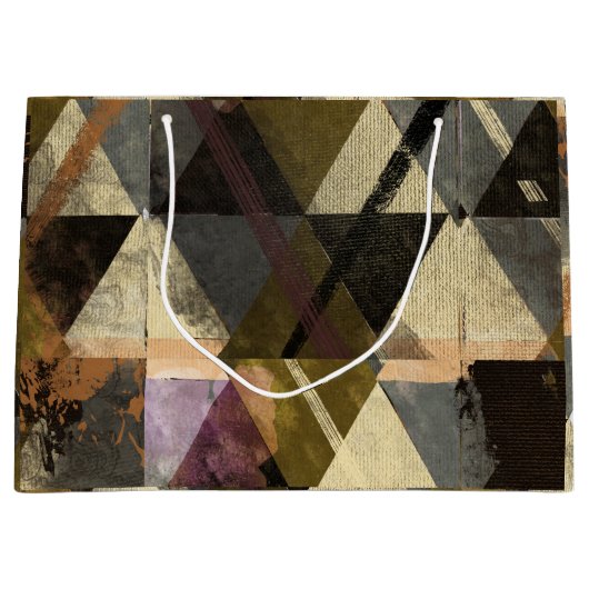 Ein modernes abstraktes Design Große Geschenktüte (Vorderseite)