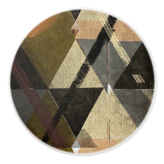 Ein modernes abstraktes Design Keramikknauf (Vorderseite)