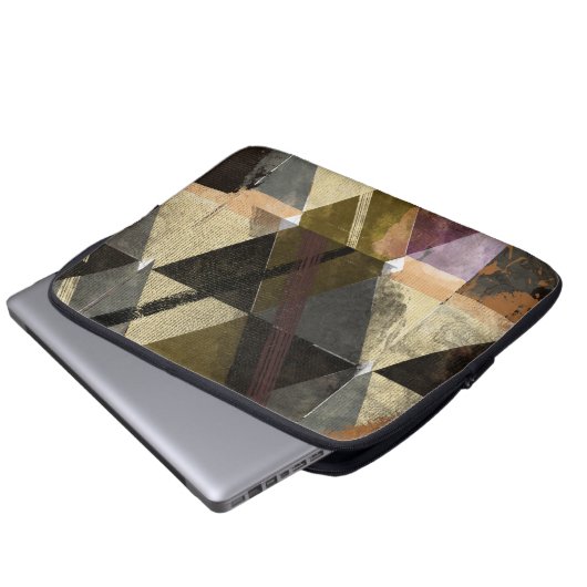 Ein modernes abstraktes Design Laptopschutzhülle (Vorne Knopf)