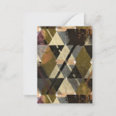 Ein modernes abstraktes Design Mitteilungskarte (Rückseite)