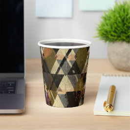 Ein modernes abstraktes Design Pappbecher