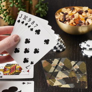 Ein modernes abstraktes Design Spielkarten