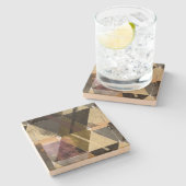 Ein modernes abstraktes Design Steinuntersetzer (Seitenansicht)