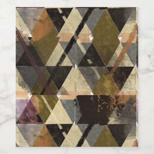 Ein modernes abstraktes Design Weinetikett (Einzelnes Label)